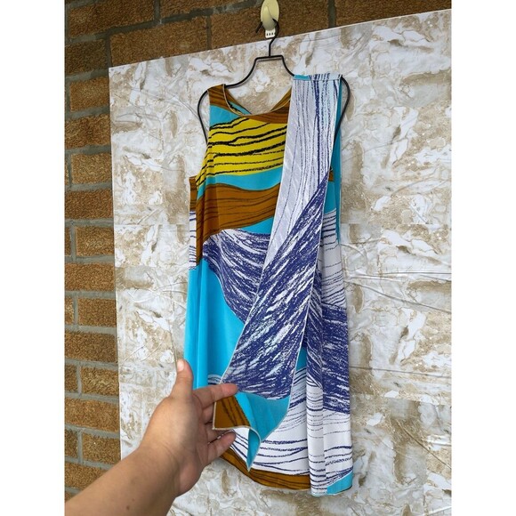 M MISSONI ABSTRACT SILK DRESS SIZE 6 - Picture 4 of 12